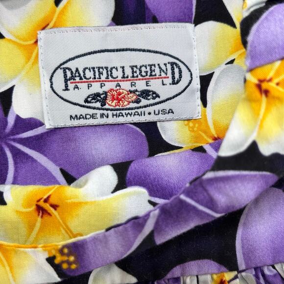 Pacific Legend Dress 12-18 mo Hawaiian Girls Purple Hibiscus Made In Hawaii - Picture 2 of 14
